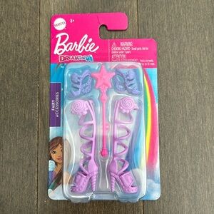 BARBIE Fairy Accessories Pack, Doll Fashion Girl Toys, Shoes Magic Wand Set